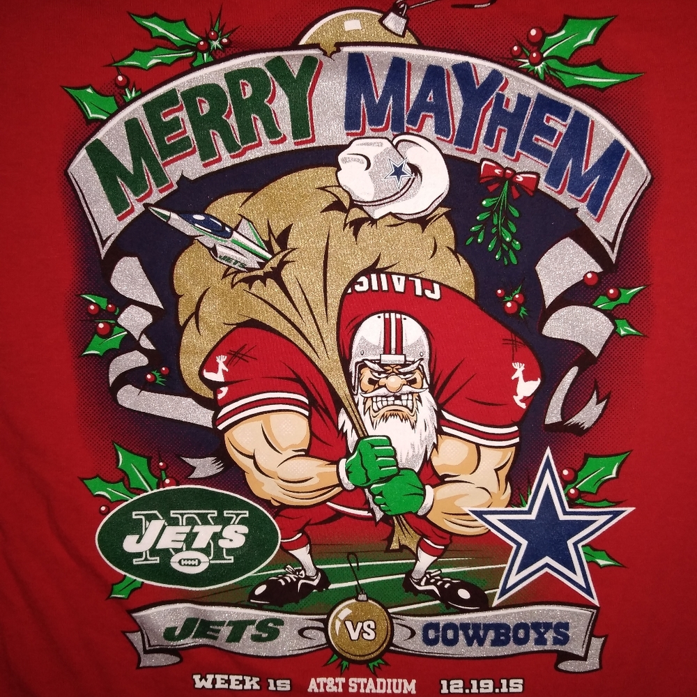 Cowboys / Jets Merry mayhem 2015.